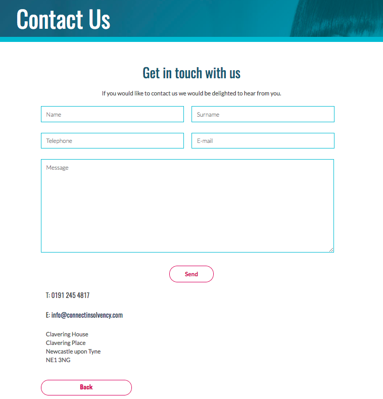 Connect Insolvency Contact Form